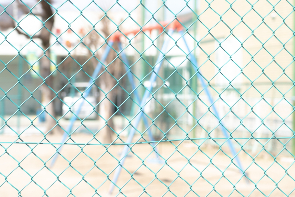 公園のフェンス